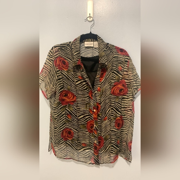 😎  100% silk blouse - Picture 1 of 4